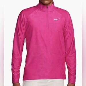 NIKE DRI-FIT ADV Tour 1/2-Zip Golf Men's XL, Hot Pink Performance Jacket